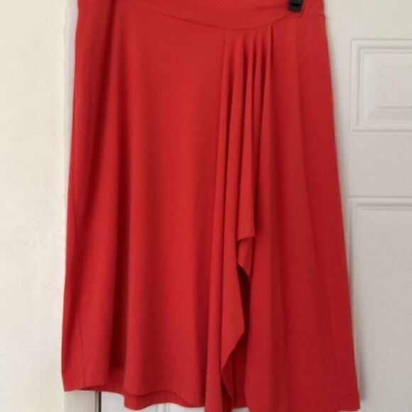 Michael KORS ASYMMETRICAL ORANGE  WOMAN SKIRT SIZE US XL​​ - Picture 1 of 14